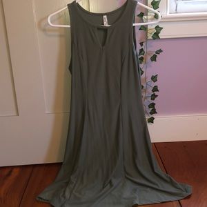 Olive green mini dress!